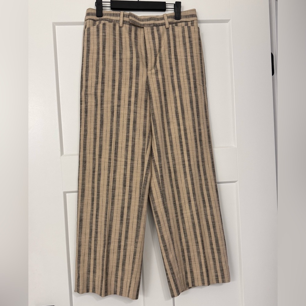 Banana Republic Factory Tan and Black Straight Leg Pants